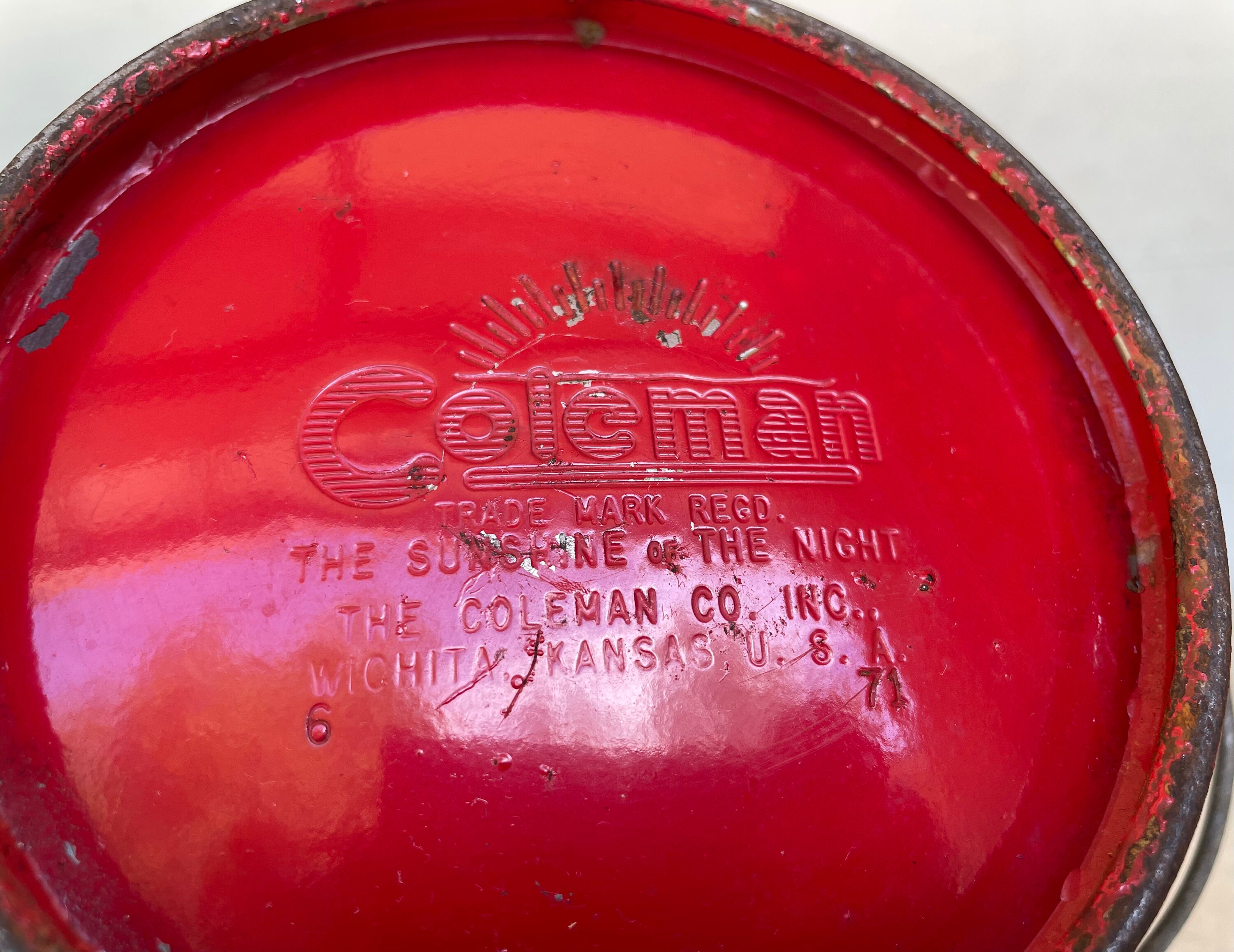 Vintage Red Coleman Lantern - Model 200A - Dated 6/71 - Etsy