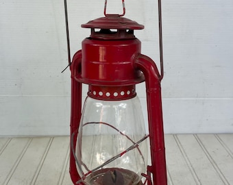 RED Vintage Dietz Comet Battery Lantern - Etsy