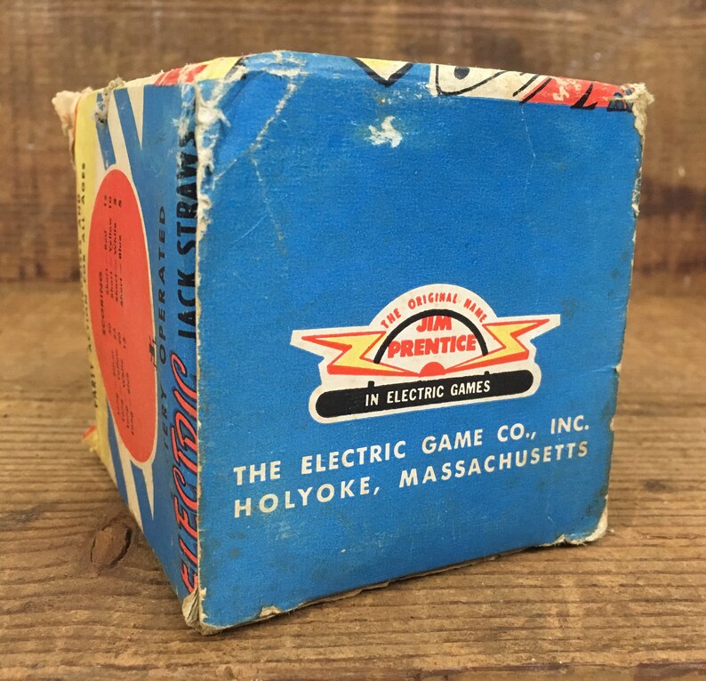 Vintage Electric Jack Straws Toy Great Packaging Graphics Etsy