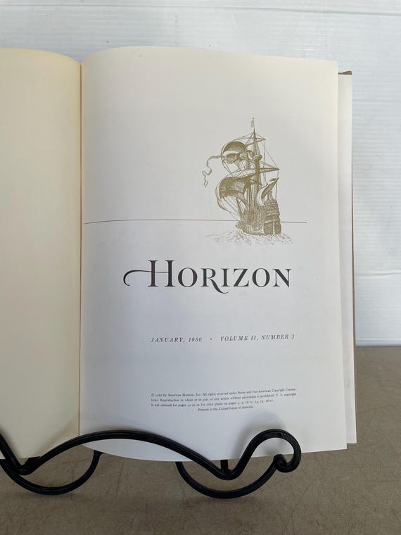 Vintage Horizon Magazine – January 1960 (volume II, Number 3) - Etsy