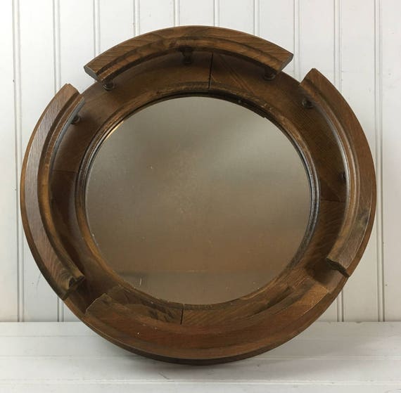 Vintage Mirrored Lazy Susan With Rails