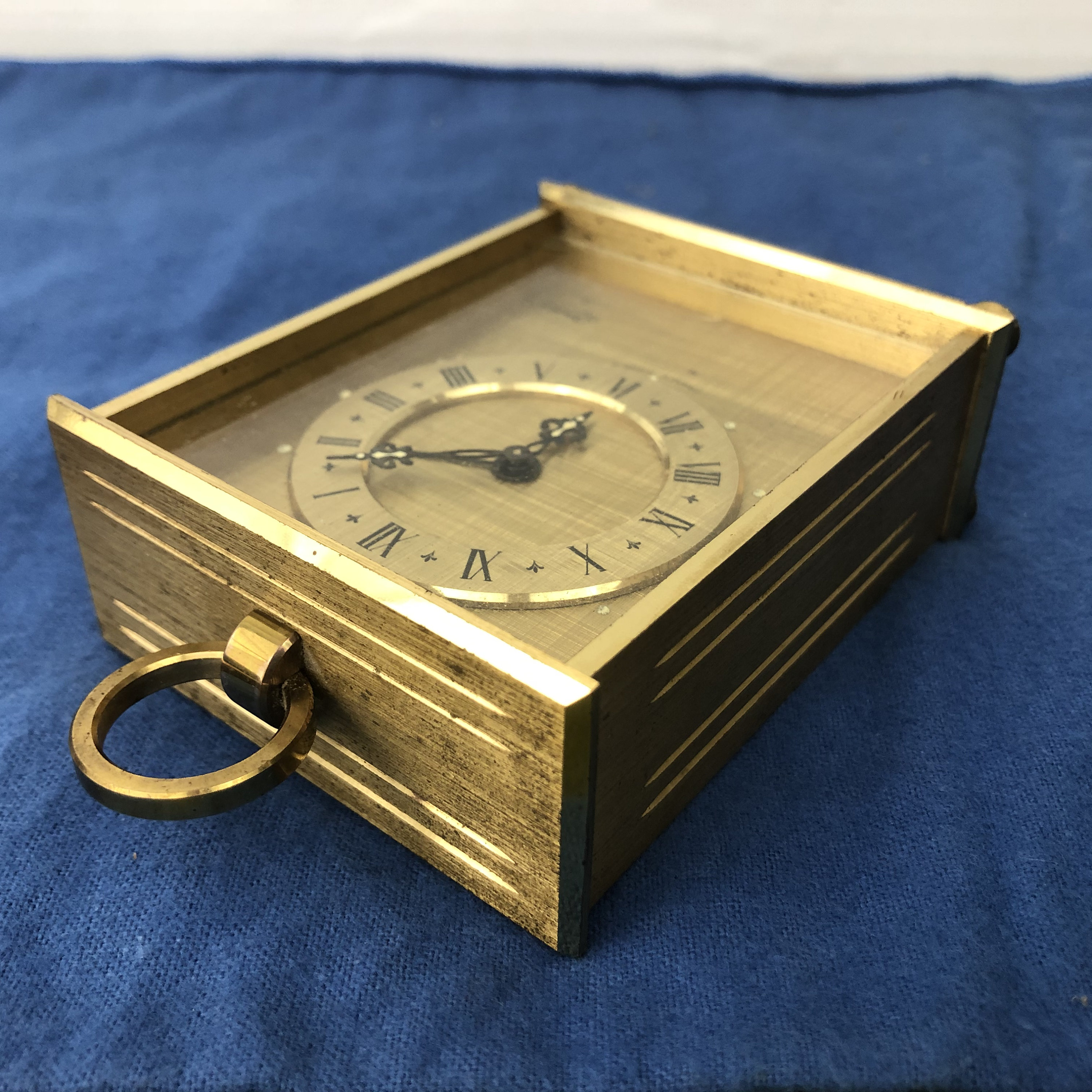 Vintage Linden Guild 8-day 7 Jewels Brass Mechanical Clock - Made