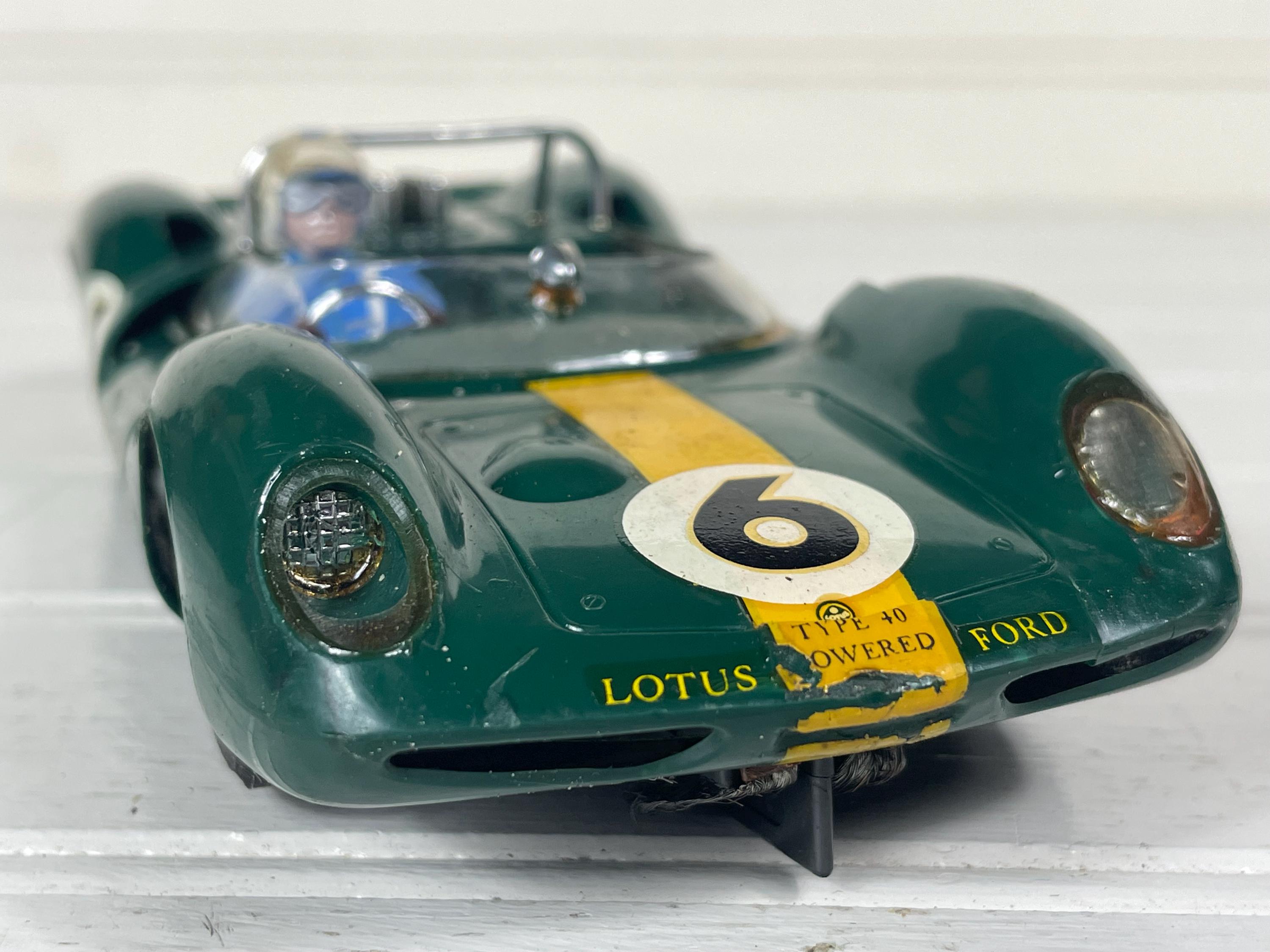 1/24 スロットカー COX LOTUS 40 Vintage 1960s Cox Lotus 40 Slot Car 1/24 Scale Green #6 Racing