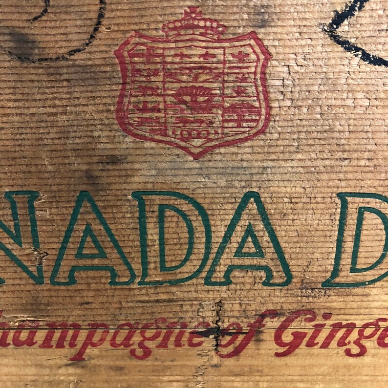 Vintage Wood Canada Dry Crate Advertising Box Canada Dry Etsy