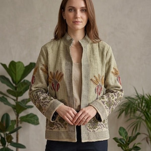Block print Cotton TNT Boho Short Jacket  Coat, Handmade Short Jacket, Boho Clothing Women's Wear Bridal Robe Bath
