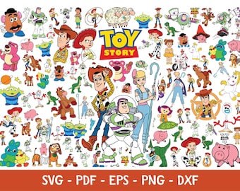Más de 500 SVG de Toy Story, SVG de Toy Story, PNG de Toy Story, Clipart de Toy Story, SVG de Buzz Lightyear, SVG de Woody, SVG de dibujos animados, PNG de dibujos animados