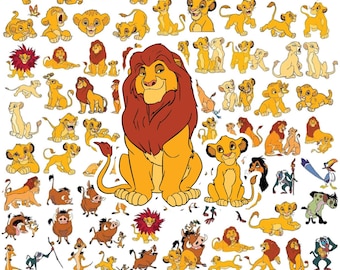 Paquete SVG de Mega El Rey León, archivos SVG de Simba para Cricut, El Rey León PNG, Hakuna Matata SVG para camisetas, archivos SVG en capas (descarga instantánea)