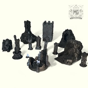 Dwarven City Terrain Set: 28mm Fantasy Scenery for MESBG/Warhammer