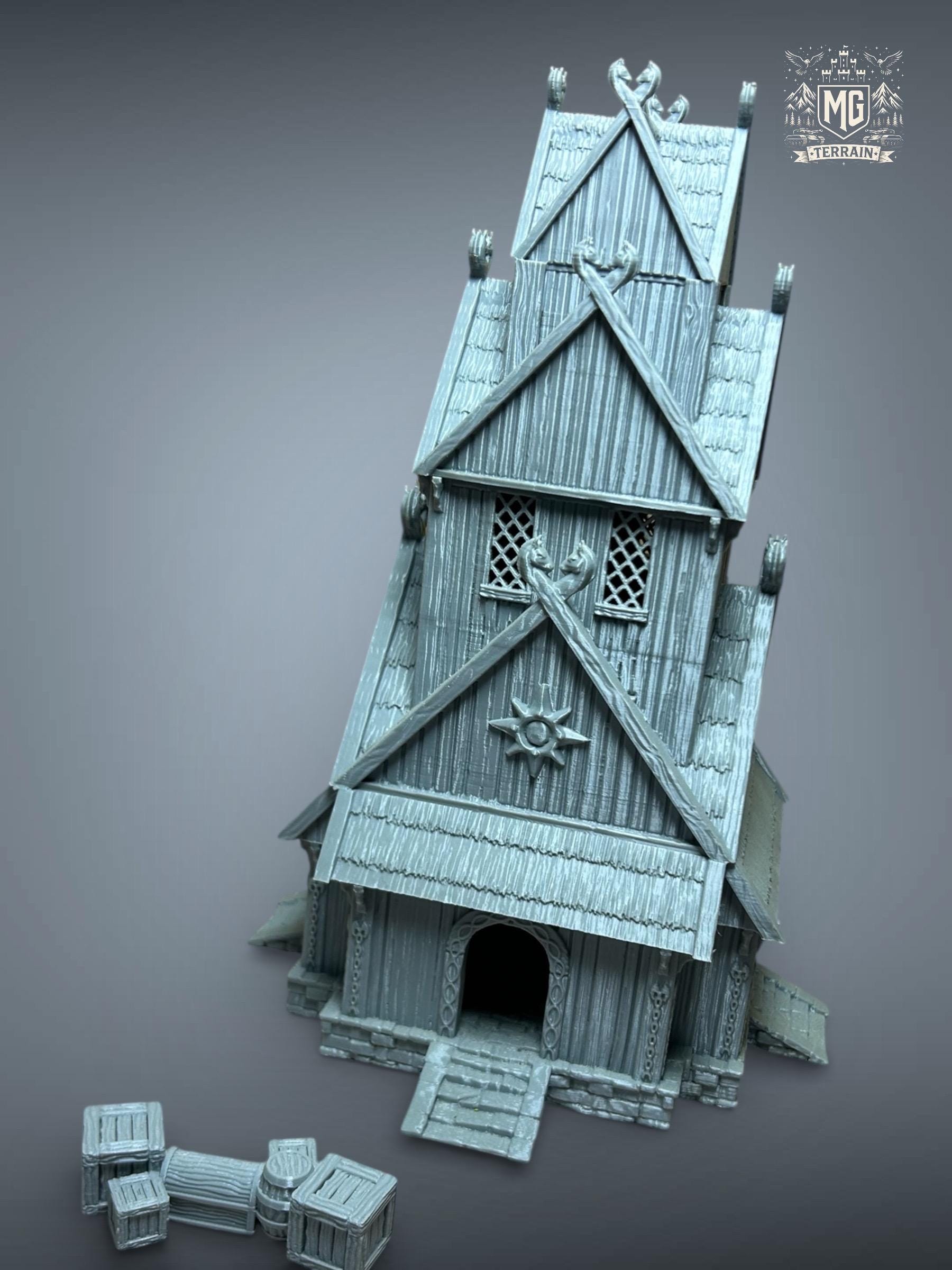 Rohan City Terrain Set – 8 Medieval Buildings, Wargaming Scenery (3D ...