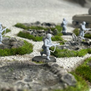Crater Set x9 Wargaming Terrain for Tabletop Battles WW2, Bolt Action Miniature Scenery Realistic Battlefield Craters, Wargame Accessories