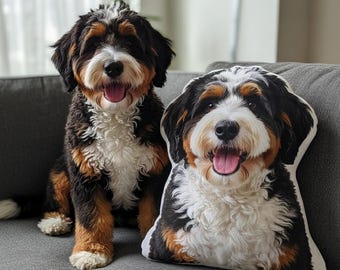 Personalized Pet Shaped Pillow, 3D Photo Pillow, Pet Lover Gift, Dog Pillow, Pet Portrait Pillow, Pet Gift, Cat Gift