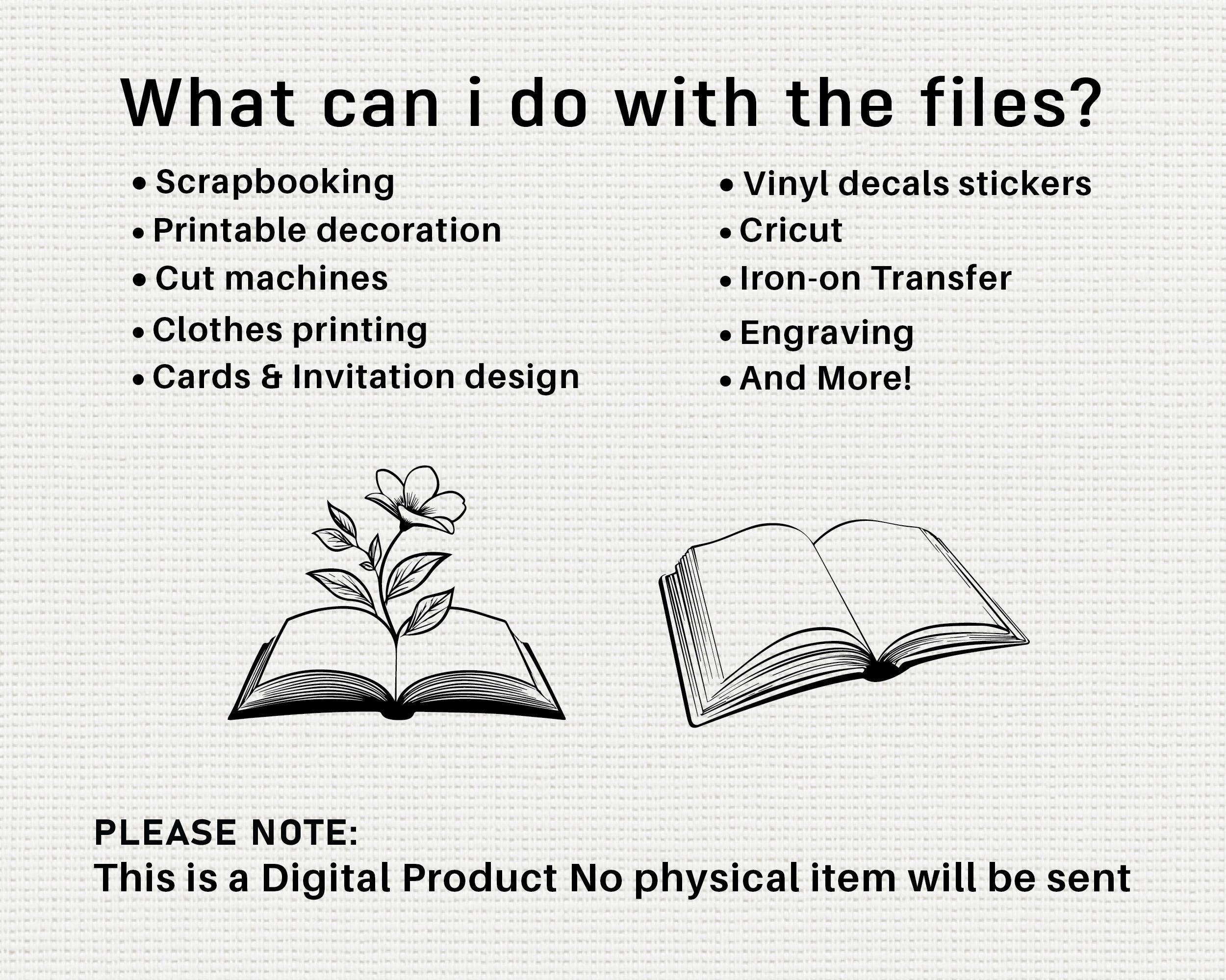 Open Book SVG PNG Bundle, Reading Silhouette Clipart, Education Library ...