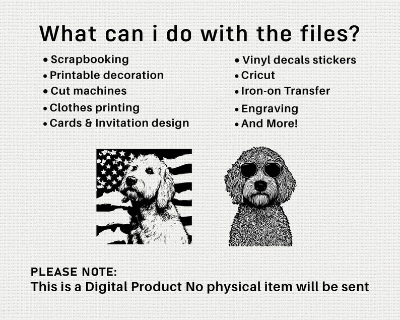 Goldendoodle SVG PNG Bundle, Dog Silhouette Clipart, Puppy Pet Cricut ...