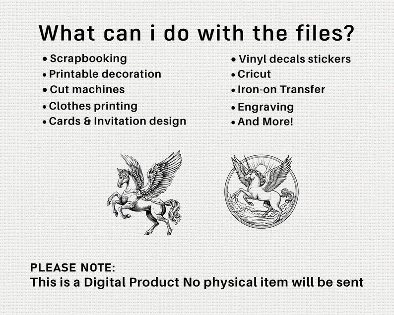 Pegasus SVG PNG Bundle, Flying Horse Silhouette Clipart, Mythical ...