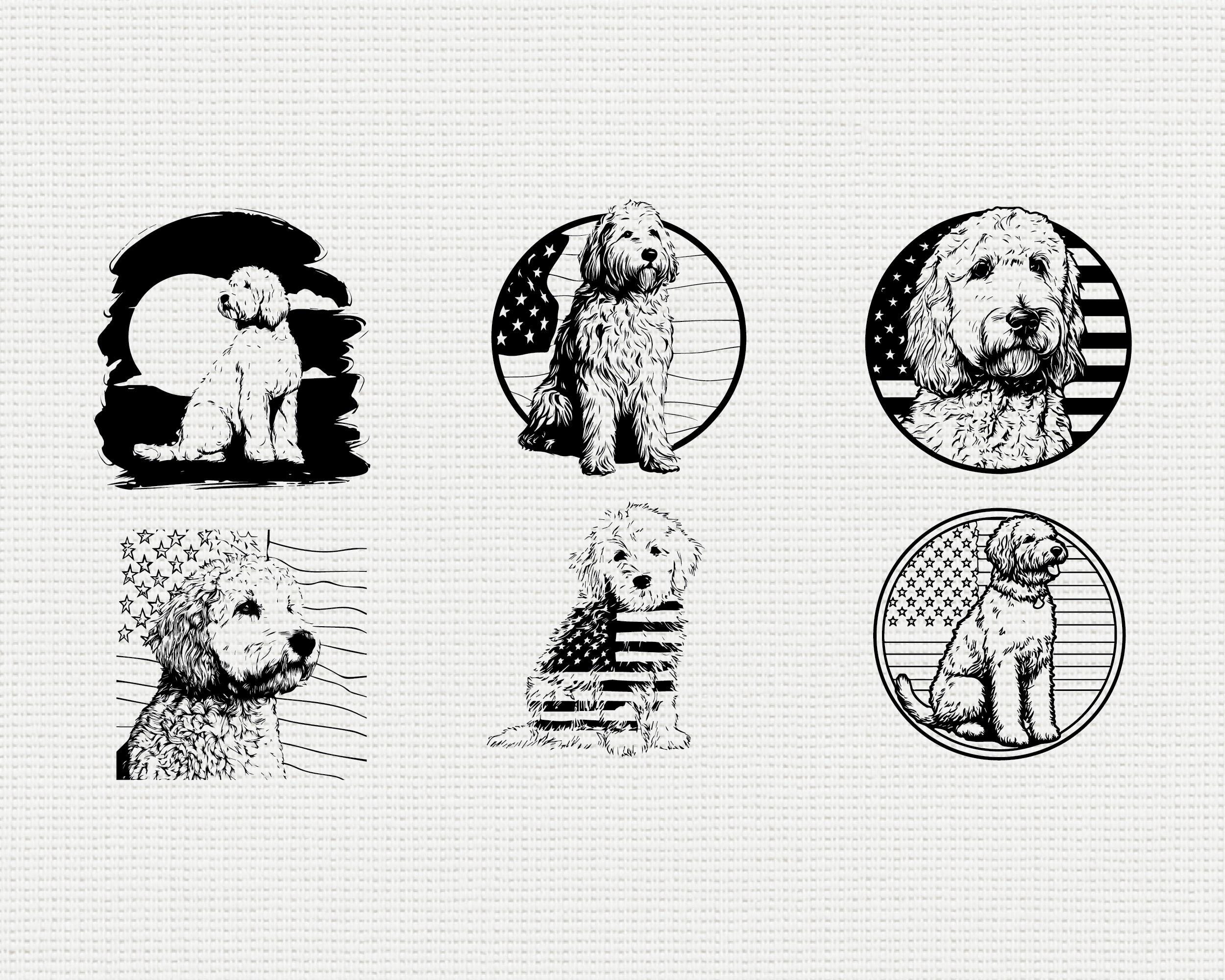 Goldendoodle SVG PNG Bundle, Dog Silhouette Clipart, Puppy Pet Cricut ...