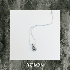 Obsidian Necklace | Spiritual Protection Pendant | Handmade Black Crystal Jewelry by YOKON