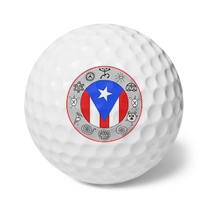 Golf Balls with Puerto Rican Flag Design, Customizable 6pc Golf Balls, Perfect Golf Gifts, Unique Sports Memorabilia, Ideal for [...]