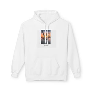 Sunset Vibes Unisex Fleece Hoodie, Casual Streetwear, Gift for Friends, Cozy Layering, Perfect for Fall