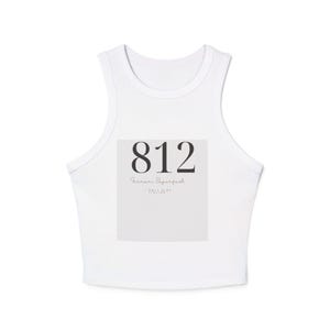 Stylish Women&#39;s Micro Rib Racer Tank Top - Trendy Summer Wear, Perfect for Road Trips, Casual Outings, Vacation, Music Festivals, Gifts