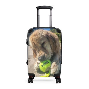 Maleta personalizada para amantes de las mascotas, equipaje de viaje personalizado, equipaje de mano con temática canina, regalo único para dueños de mascotas, equipaje de vacaciones
