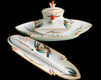 ヴィンテージ ローゼンタール H. ドレスラー 斑入りゴールド ピン皿