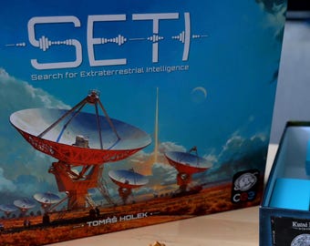 SETI Board Game Insert Organizer Player Trays Alien Organizers Token Storage Base Game Only