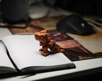 Gelenk Dinosaurier Spielzeug | Flexible Schreibtisch Haustier, Fidget Figur (3D Gedruckt Kunststoff)
