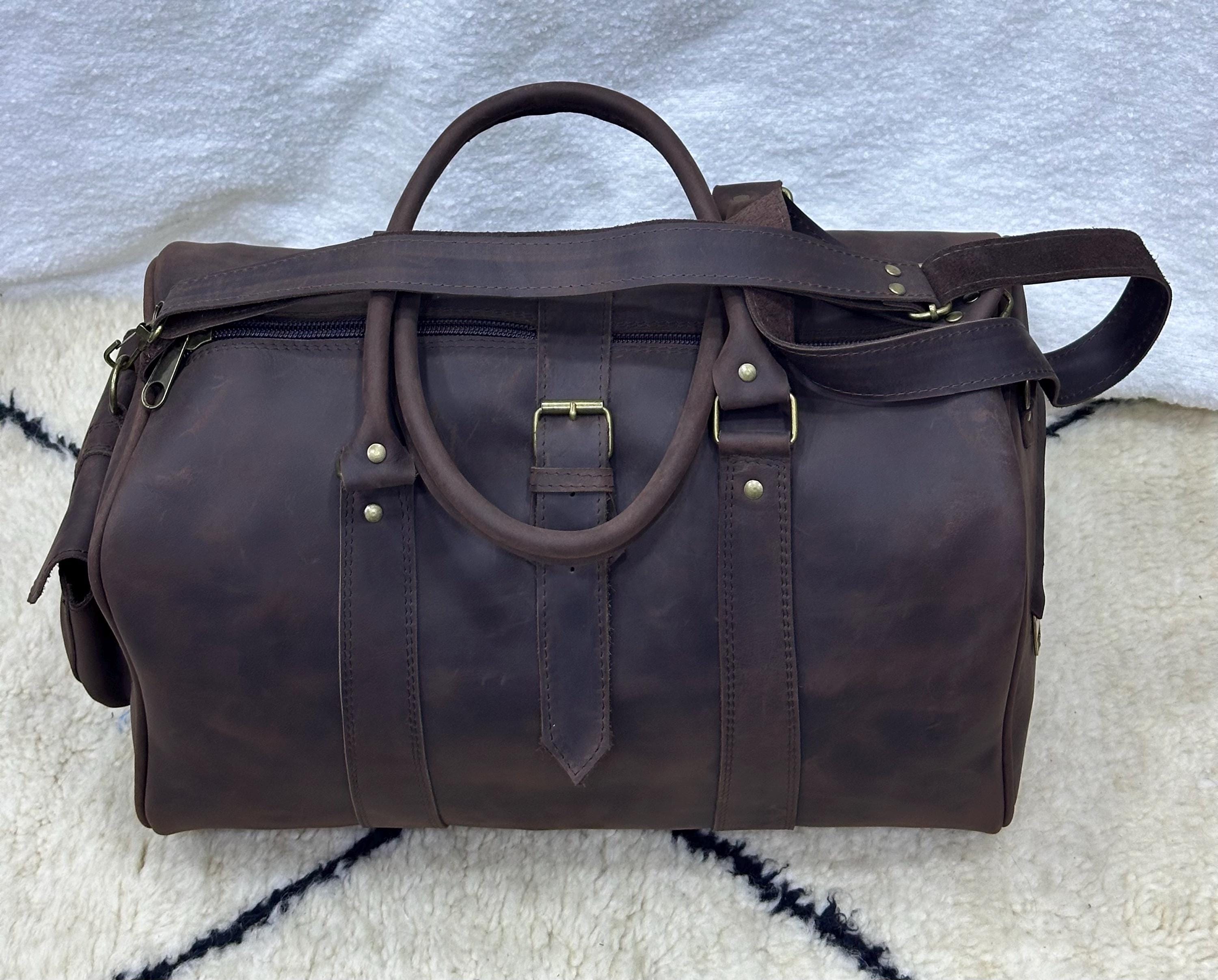 Grande Valise 1970 Roulettes Clé Sangles - Accessoires & Bagagerie