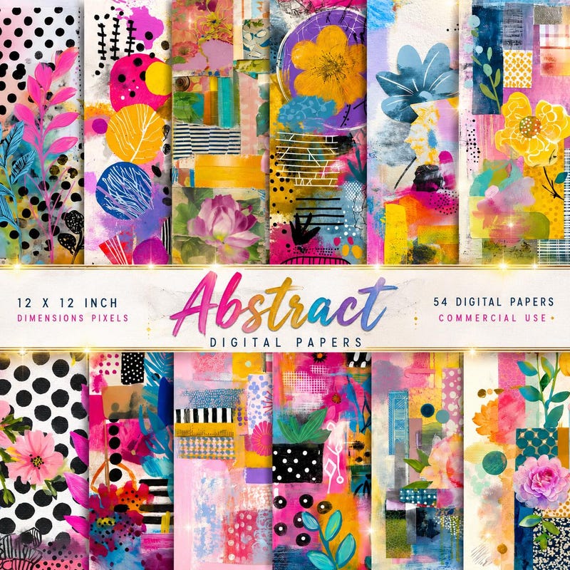 Mixed Media Abstract Wall Art - Etsy