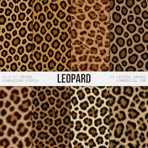 Digitalt papper med leopardmönster, geparddjursbakgrunder (kommersiellt bruk)