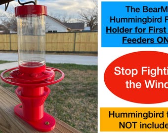 Hummingbird Feeder Holder for First Nature Feeders for Windy Locations to Prevent Spills
