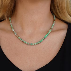 Chrysoprase Natural Stone Necklace
