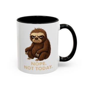 Sloth Coffee Mug, Humorous Mug for Animal Lovers, Funny Gifts for Coffee Enthusiasts, Cute Sloth Design, Perfect for Relaxation