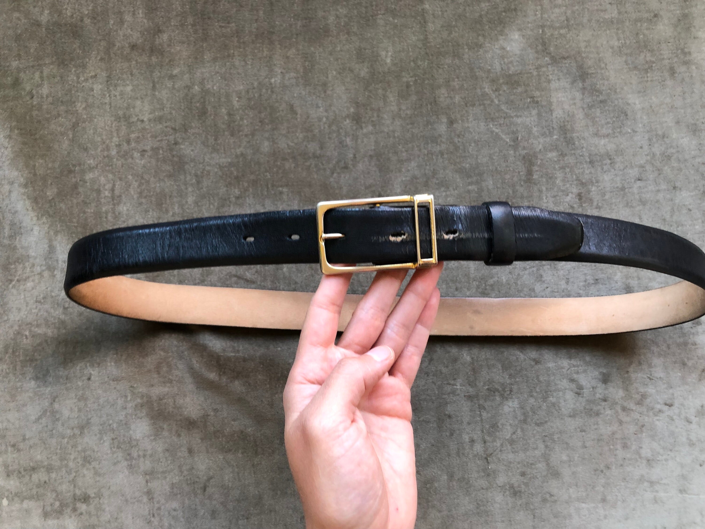 60s 70s vintage leather belt W29〜W34 Vintage 60s & 70s Style Leather Belt — The Cause Closet