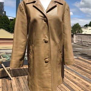 1960s Perfect Khaki Tan Supple Buttery Soft Leather Car Coat - Etsy