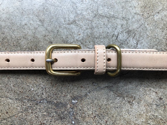 PINK  SKINNY TEXTURED LEATHER MIX  GOLD  BUCKLE  S,M & L 