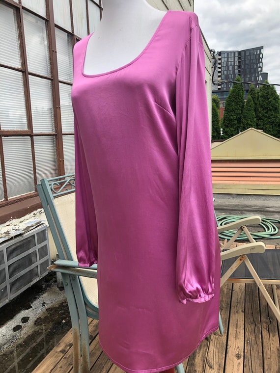 Silk Satin Slip Dress Pink Fuchsia Lilac Charmeus… - image 6