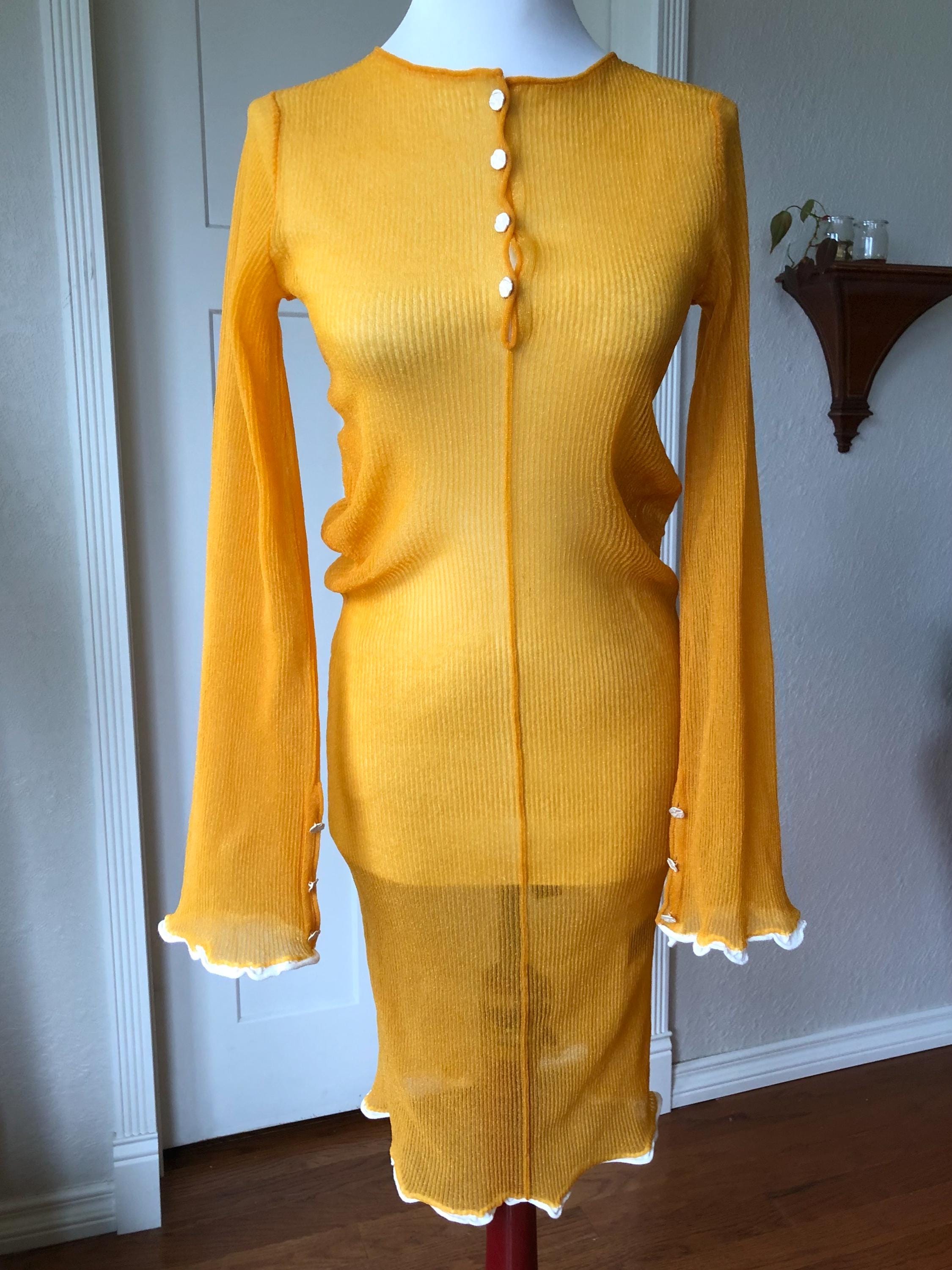 orange sweater dress long sleeve Striped Knit Mini Dress - Turtleneck Sweater Dress