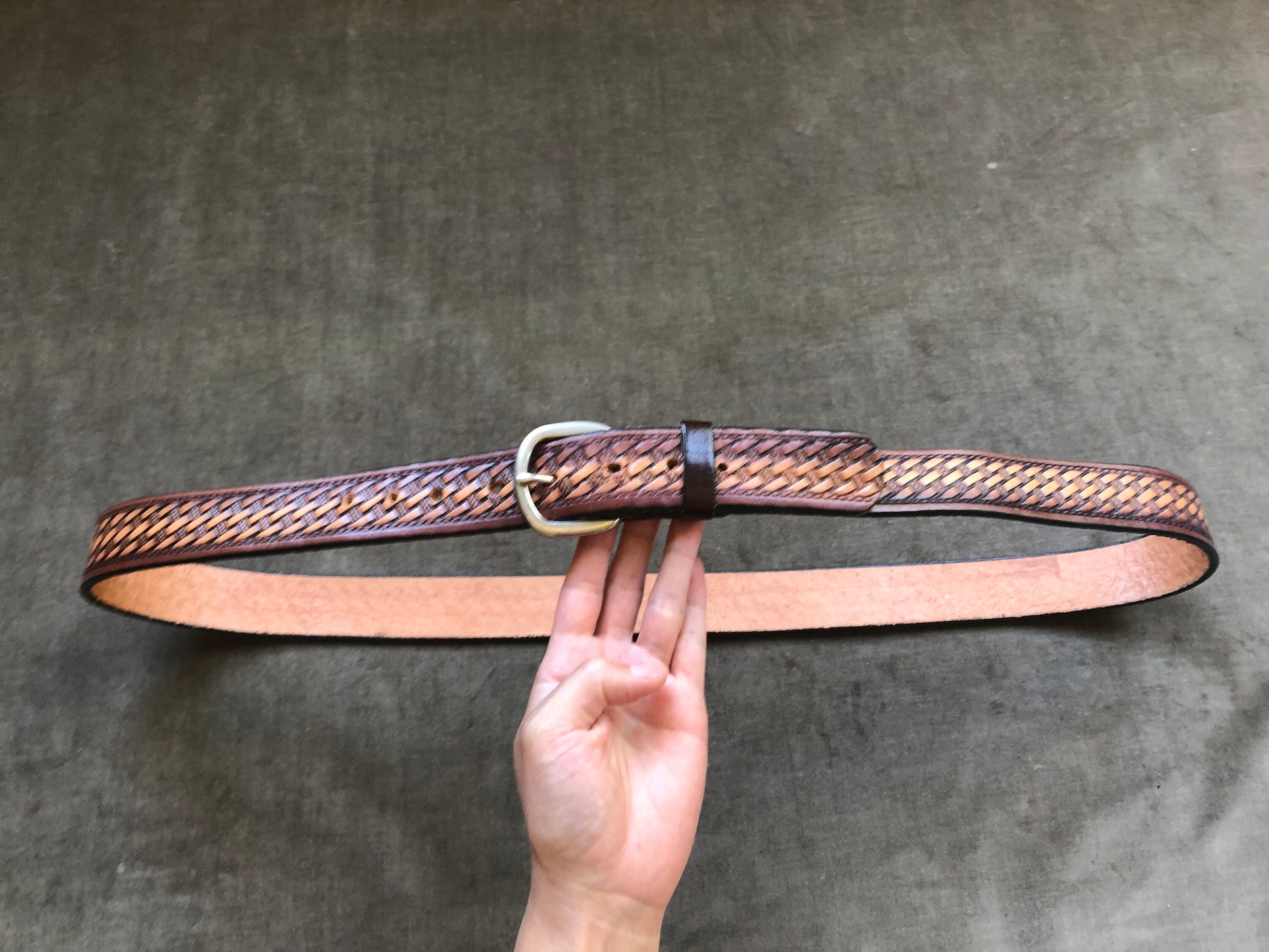 Ceinture Western Chaps En Cuir Marron Frangée - Outillage Panier - Maxing Enterprises