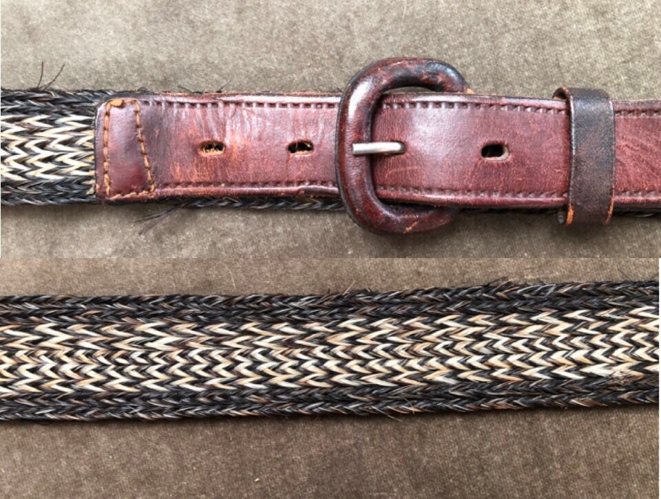 Mens top horsehair belts