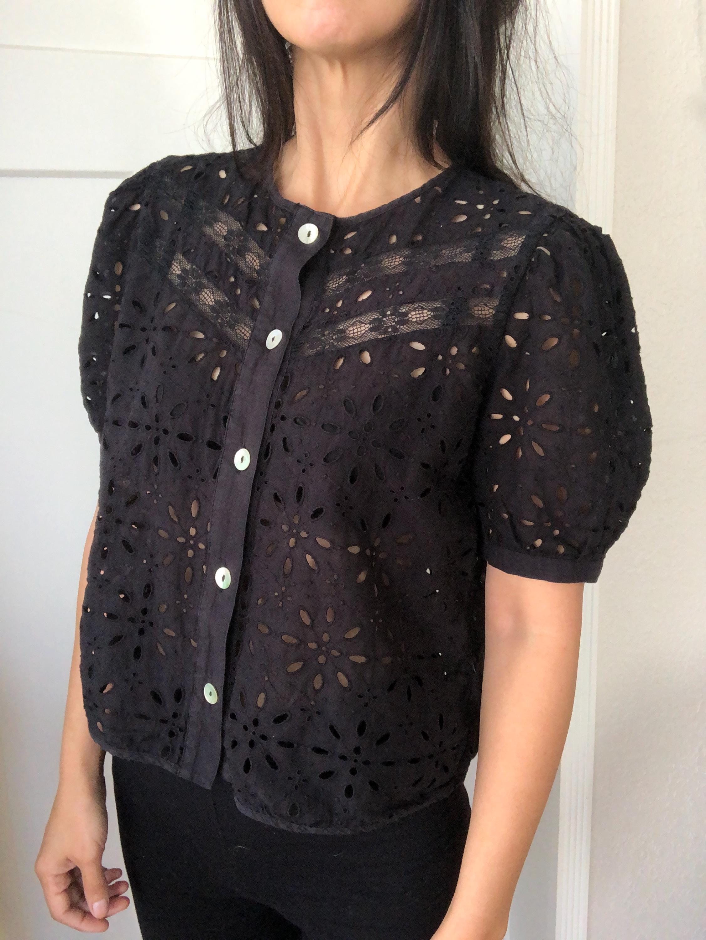 Cutwork Lace Shirt - Etsy
