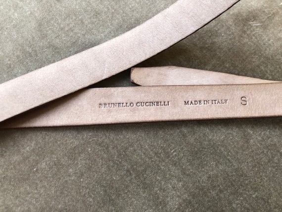 Auth Brunello Cucinelli Genuine Snake Skin Skinny… - image 2