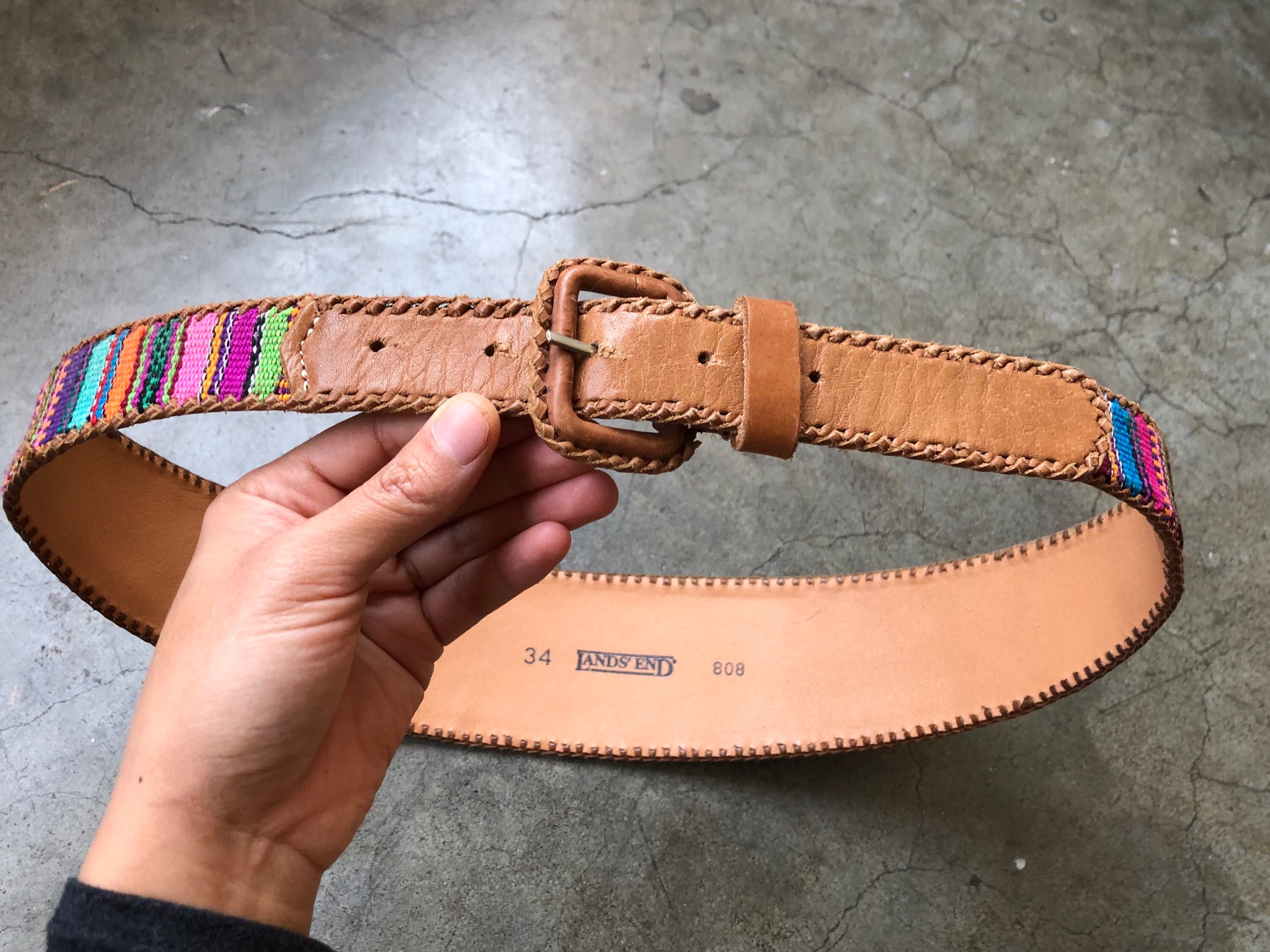 foufou ／groundmother belt Hand tooled Steer skull Arrowhead Basket weave belt