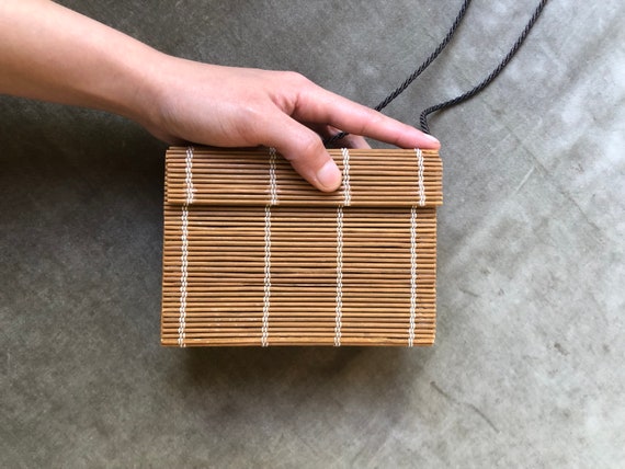 Handmade Wooden Bamboo Sushi Rolling Mat Repurpos… - image 10