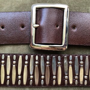 Calleen Cordero Studded Belt Calleen Cordero Nuta 5 Belt Leather w Nickel - Black  main image 4