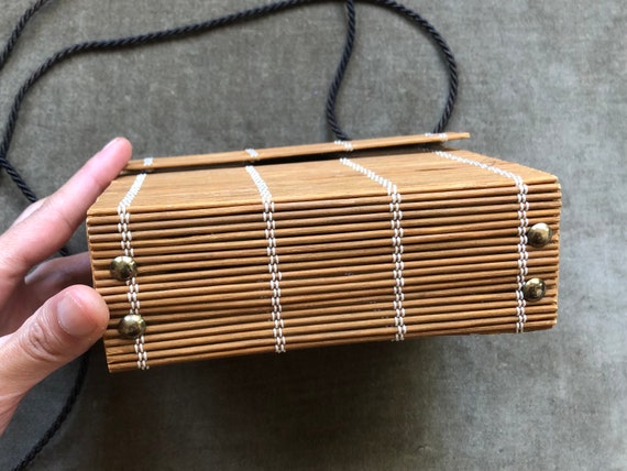 Handmade Wooden Bamboo Sushi Rolling Mat Repurpos… - image 4