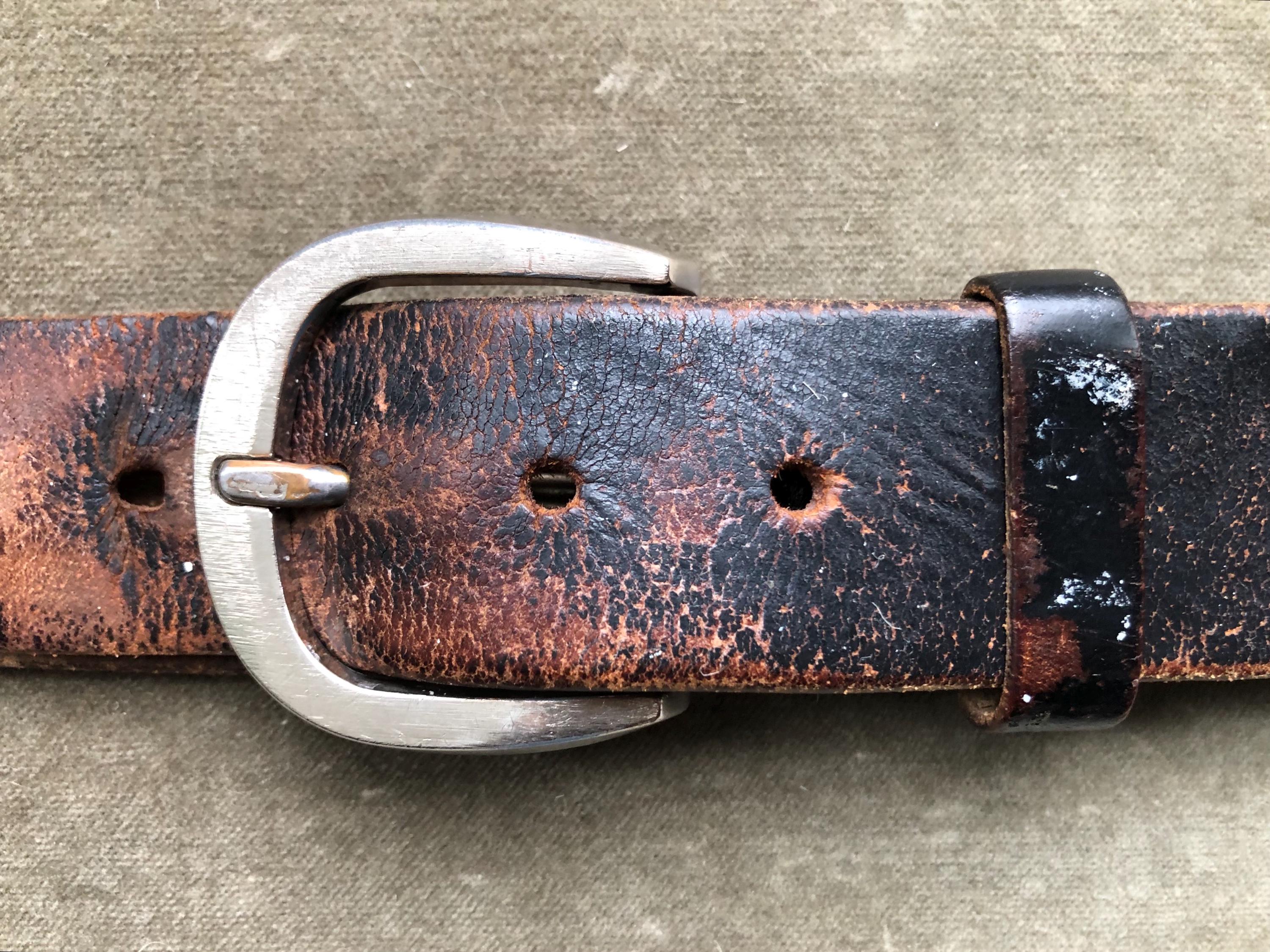 True vintage handmade 1950s/60s brown leather kidney belt Brown Leather 1950s Vintage Belts for sale | eBay main image 2