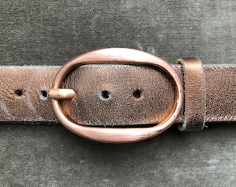 1970s Vintage Mesh Brass Belt, Gold Tone Buckle, L / XL for  display picture 2