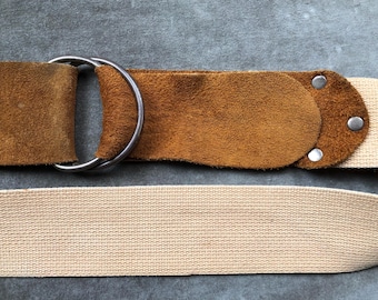 70s vintage o-ring leather belt Vintage 70s Hand Made Leather O Ring Rivet Belt - Etsy main image 3