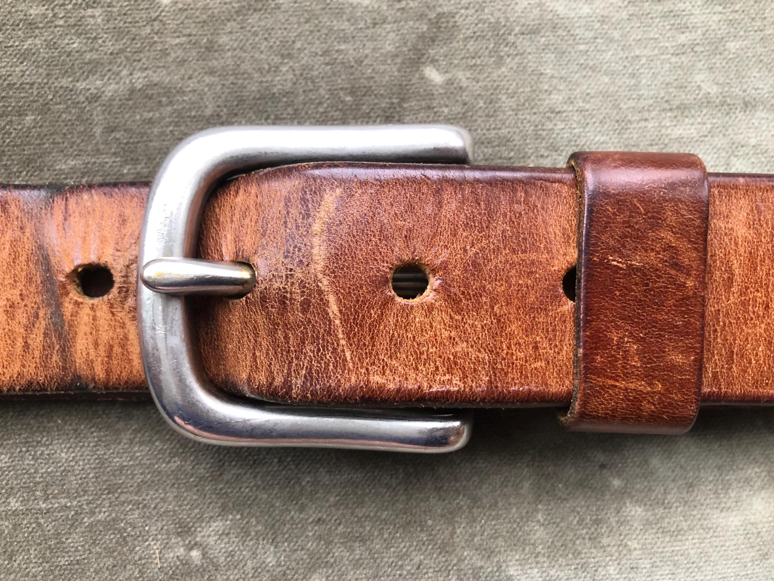 Vintage 100% Genuine Leather Y2K Interlocking Petal Link Statement Belt Y2K Punk Denim Belt: Double Silver Star Holes, Vintage  main image 2